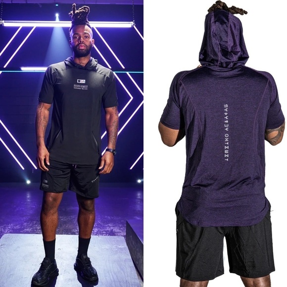 NWT Marvel Wakanda Forever x Actively Black Workout Top Hoodie Large L - Picture 10 of 10